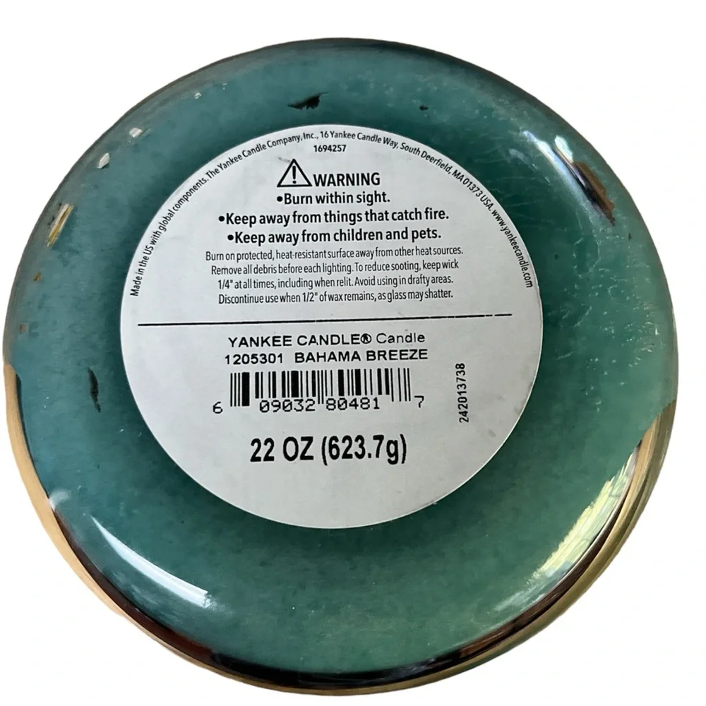 Yankee Candle Bahama Breeze 22 oz Original Large Jar Candle